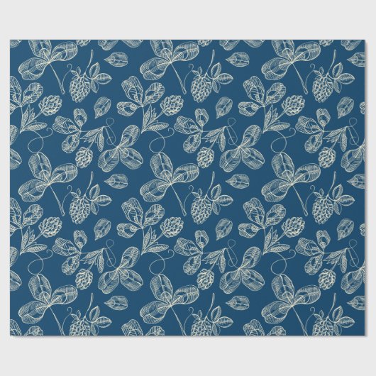 Clover-patroon Cadeaupapier (Vlak)