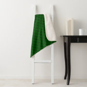 Clover-patroon Sherpa Deken (In situ)