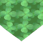 Clover Pattern Irish Shamrock Bold Botanical Korte Tafelloper (Hoek)