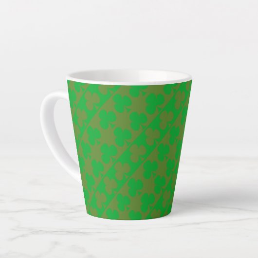 Clover Pattern Latte Mok (Linkerhoek)