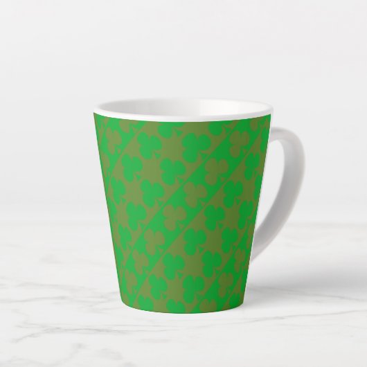 Clover Pattern Latte Mok (Rechterhoek)