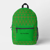 Clover Personalized Pattern Bedrukte Rugzak (Voorkant)