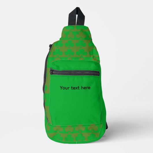 Clover Persoonlijk Patroon Sling Bag (Voorkant)