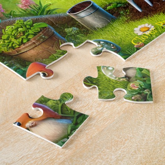 Clover Pixie Puzzel, Fee Leprechaun St. Patrick's Legpuzzel (Zijkant)