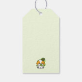 Clover Pup Love - St. Patrick's Day Dog Design Cadeaulabel (Achterkant)