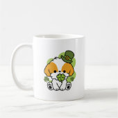 Clover Pup Love - St. Patrick's Day Dog Design Koffiemok (Links)