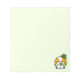 Clover Pup Love - St. Patrick's Day Dog Design Notitieblok