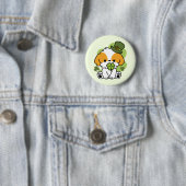 Clover Pup Love - St. Patrick's Day Dog Design Ronde Button 5,7 Cm (In situ)