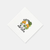 Clover Pup Love - St. Patrick's Day Dog Design Servet (Hoek)