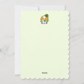 Clover Pup Love – St. Patrick's Day hondenontwerp Feestdagenkaart (Achterkant)