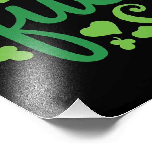 clover queen - St. Patrick's Day Foto Afdruk (Hoek)