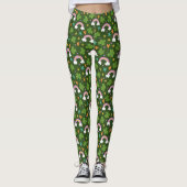 Clover Rainbow St. Patrick’s Day Pattern Leggings (Voorkant)