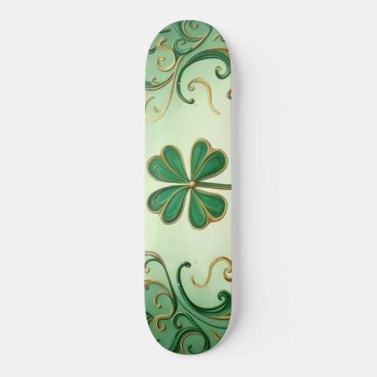 Clover Saint Patrick's Day Persoonlijk Skateboard (Voorkant)