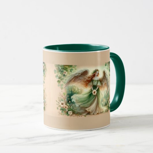 Clover Serenity Angel Coffee Cup Mug Mok (Voorkant rechts)