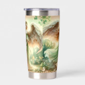 Clover Serenity Angel Geïsoleerde Drinkbeker (Rechts)