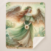 Clover Serenity Angel Sherpa Deken (Voorkant)