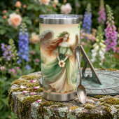 Clover Serenity Engel Geïsoleerde Drinkbeker