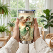 Clover Serenity Engel Geïsoleerde Drinkbeker