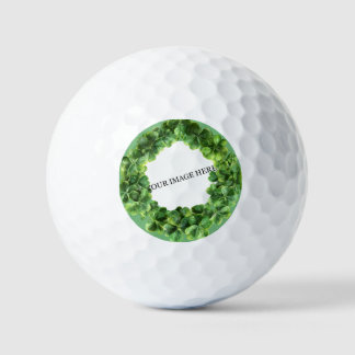 Clover Shamrock Cirkel Gepersonaliseerd Afbeelding Golfballen