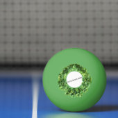 Clover Shamrock Cirkel Gepersonaliseerd Afbeelding Pingpongbal (Net)