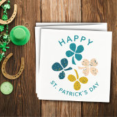 Clover Shamrock Drawing Happy St. Patrick's day Servet