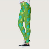 Clover Shamrock Green Pattern St. Patrick's Day Leggings (Links)