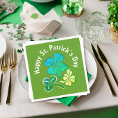 Clover Shamrock Green St. Patrick's Day Party Servet