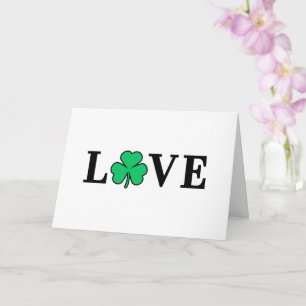 Clover Shamrock Ierland LIEFDE Elegant Algemeen Do Kaart