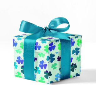 Clover Shamrock Ierse Verjaardag Ierse Party Kleur Cadeaupapier