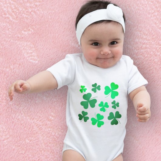 Clover Shamrock Ireland Cute St Patricks Day Kinder Shirts