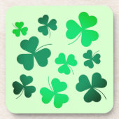 Clover Shamrock Irish Green Spring St Patrick Day Bier Onderzetter (Voorkant)