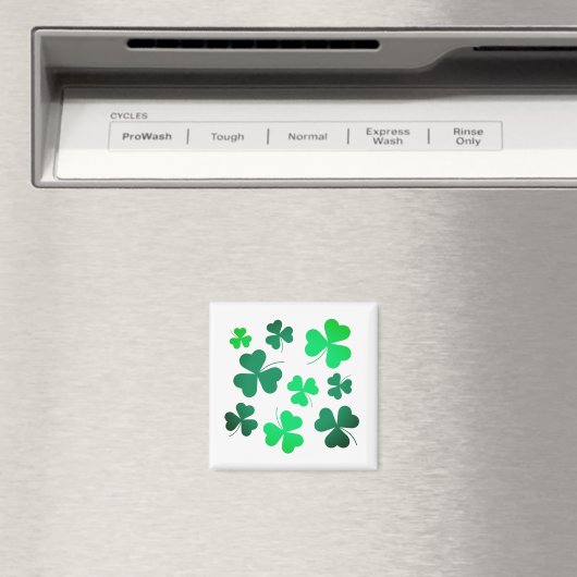 Clover Shamrock Irish Green Spring St Patrick Day Magneet (Insitu (Vaatwasser))