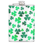 Clover Shamrock Irish Green Spring St Patricks Day Heupfles (Voorkant)