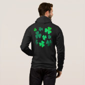Clover Shamrock Irish Green Spring St Patricks Day Hoodie (Achterkant volledig)