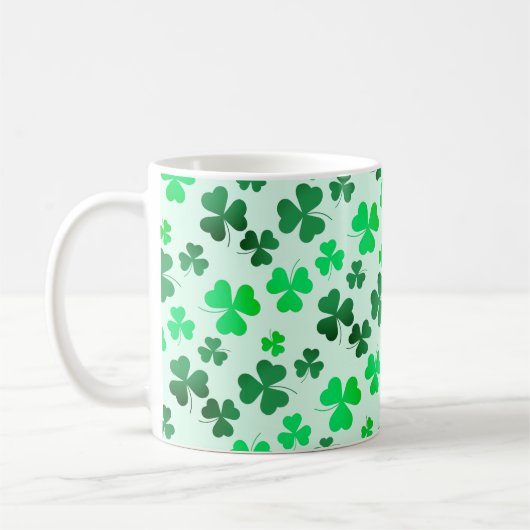 Clover Shamrock Irish Green Spring St Patricks Day Koffiemok (Links)