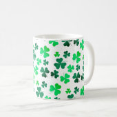 Clover Shamrock Irish Green Spring St Patricks Day Koffiemok (Voorkant rechts)