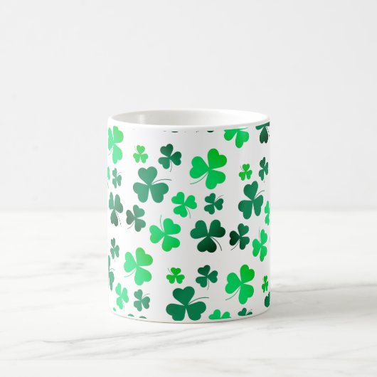 Clover Shamrock Irish Green Spring St Patricks Day Koffiemok (Center)