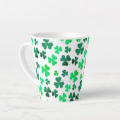Clover Shamrock Irish Green Spring St Patricks Day Latte Mok (Linkerhoek)