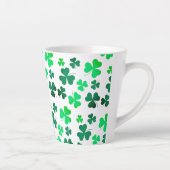 Clover Shamrock Irish Green Spring St Patricks Day Latte Mok (Rechts)