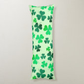 Clover Shamrock Irish Green Spring St Patricks Day Lichaamskussen (Achterkant (Verticaal))