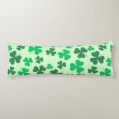 Clover Shamrock Irish Green Spring St Patricks Day Lichaamskussen (Voorkant)