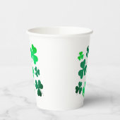 Clover Shamrock Irish Green Spring St Patricks Day Papieren Bekers (Links)