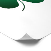 Clover Shamrock Irish Green Spring St Patricks Day Poster (Hoek)