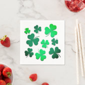 Clover Shamrock Irish Green Spring St Patricks Day Servet (Insitu)