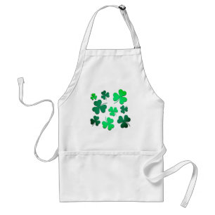 Clover Shamrock Irish Green Spring St Patricks Day Standaard Schort