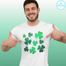 Clover Shamrock Irish Green Spring St Patricks Day T-shirt