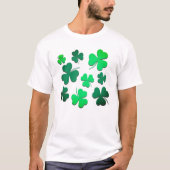 Clover Shamrock Irish Green Spring St Patricks Day T-shirt (Voorkant)