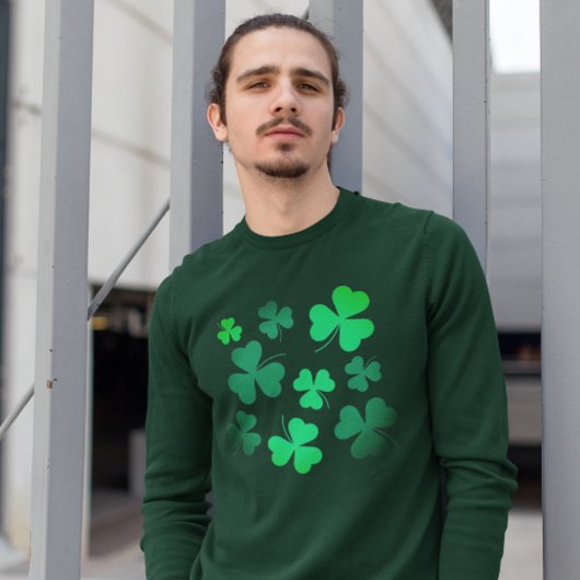 Clover Shamrock Irish Green Spring St Patricks Day Trui