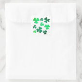 Clover Shamrock Irish Green Spring St Patricks Day Vierkante Sticker (Tas)