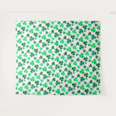 Clover Shamrock Irish Green Spring St Patricks Day Wandkleed (Voorkant (horizontaal))